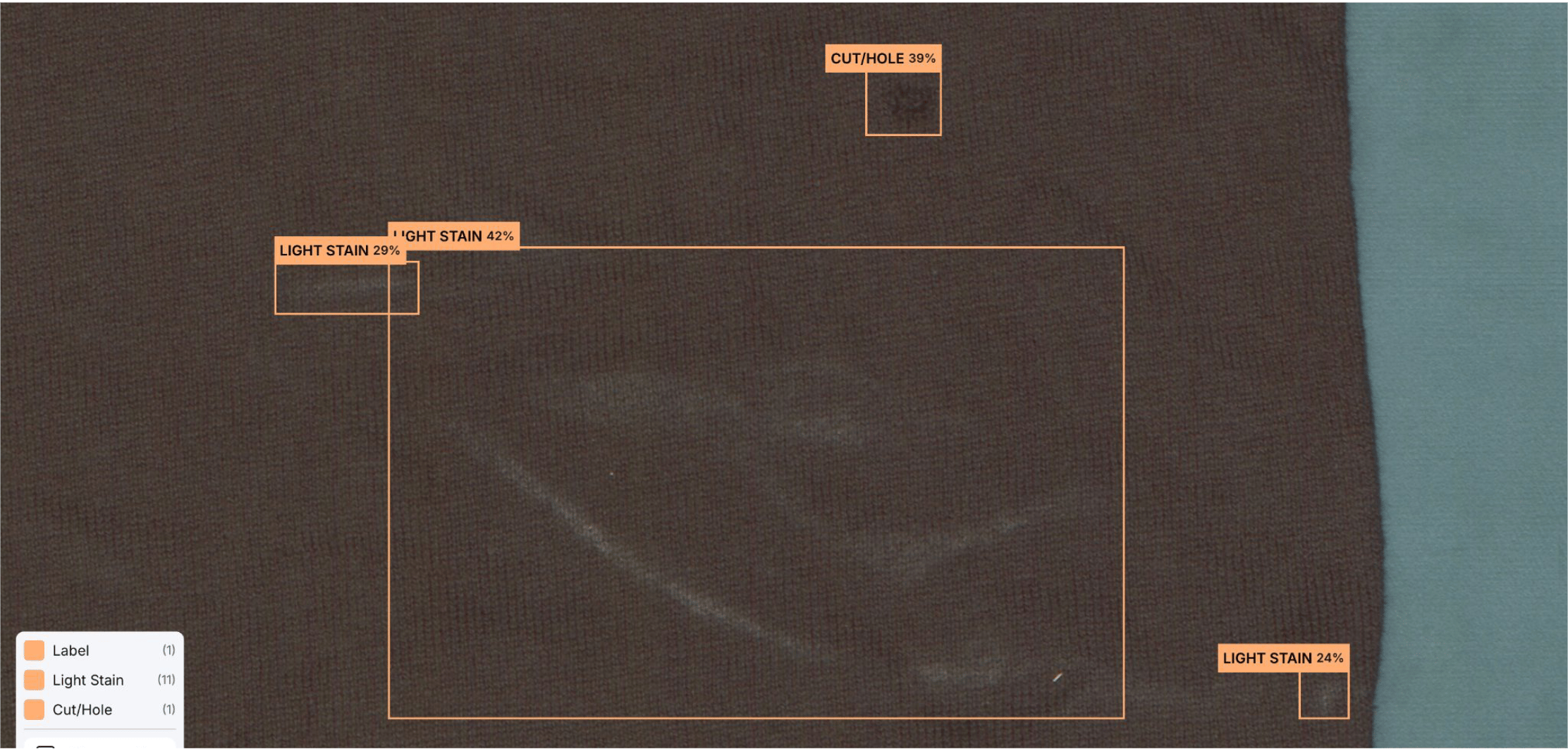 defect detection of garment